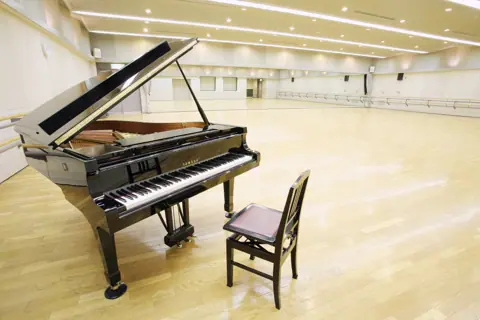 相模女子大学グリーンホール（相模原市文化会館）リハーサル室・練習室：グランドピアノのある広い練習室