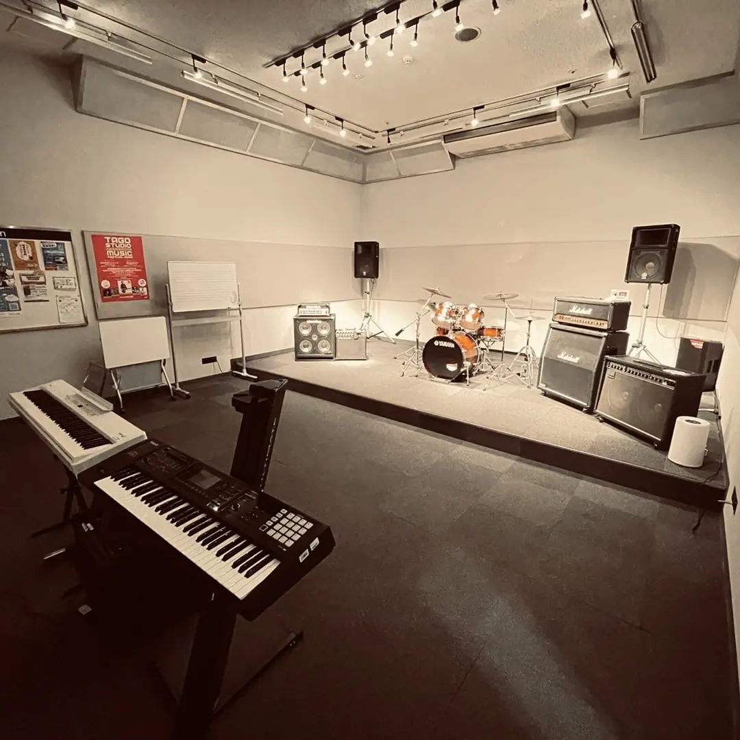 島村楽器 イオンモール日の出店 レンタルスタジオ(ドラム、キーボード、アンプのあるスタジオ)