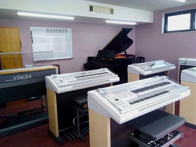 スガナミ楽器 成瀬センター 練習室レンタル(エレクトーンとグランドピアノのある部屋)